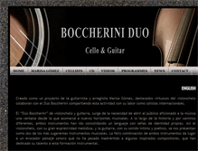 Tablet Screenshot of duoboccherini.com